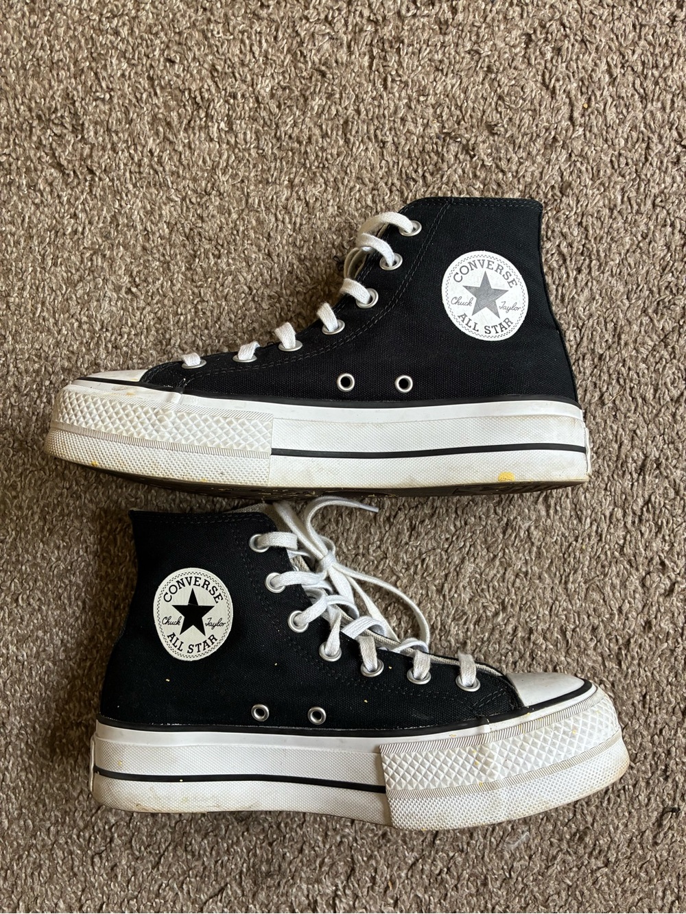 Converse All Star Platform High-Top Sneakers - Black